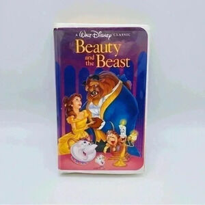 Walt Disney Classic Black Diamond Beauty and the Beast VHS Tape, #1325